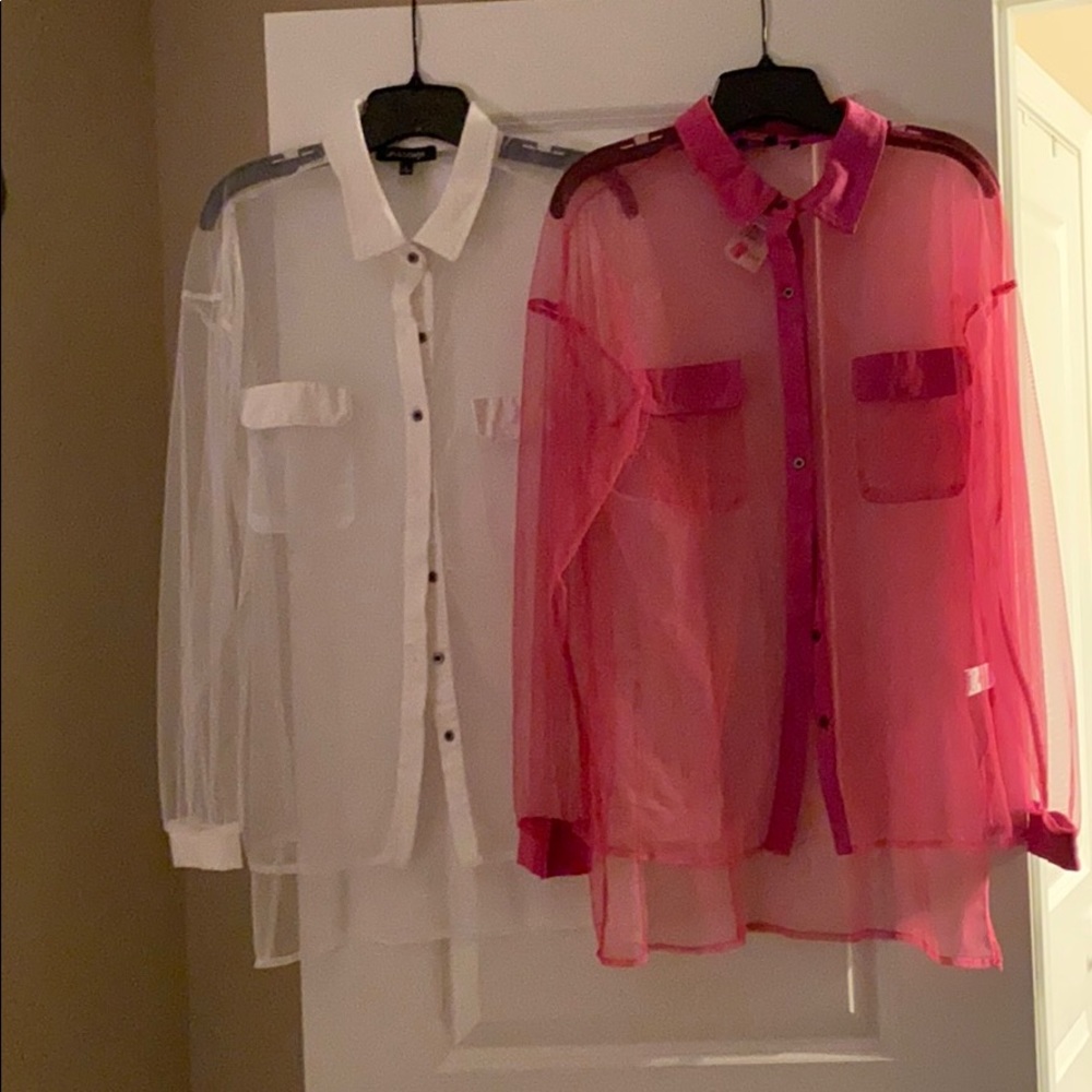 Sheer blouses